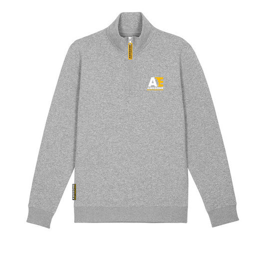 AE Quarter Zip Sweat - Heather Grey