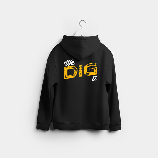 AE We Dig It Hoodie - Black - White